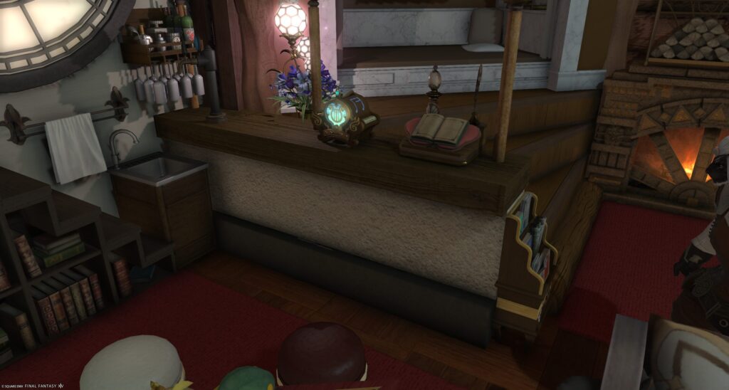 FF14ハウジングホワイト・ハーフパーティションの画像