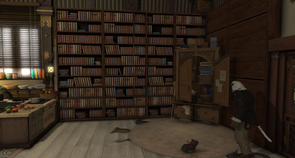 "あえて仕切らない本棚の見えるレイアウト"