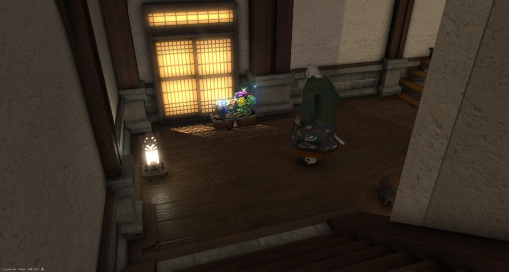 "FF14 ハウジング和モダンレイアウト 東方飾り戸窓"