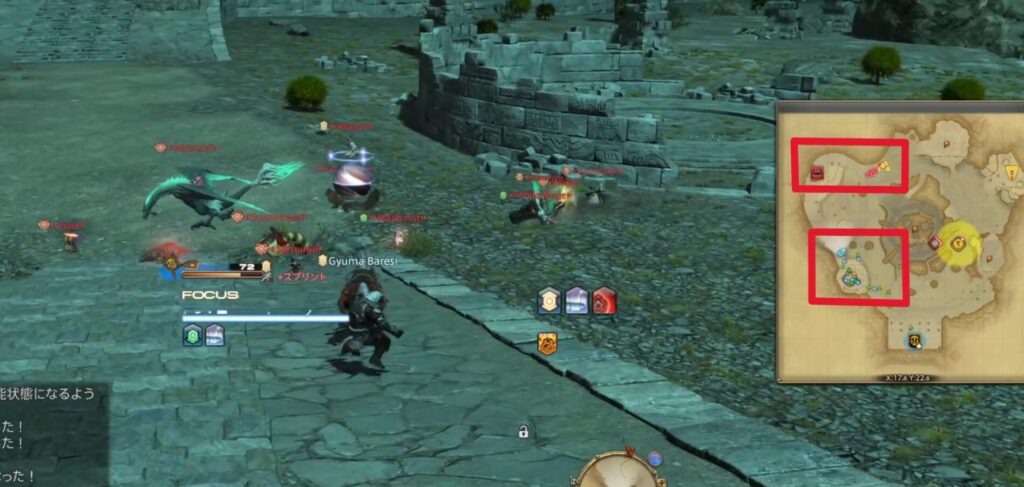 FF14フロントライン 孤立して敵に囲まれた危険な状況からの生存例