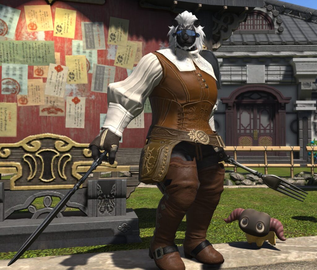 FF14 換金せずにアイテムを横領し獲得した装備品に身を包みミニオンをはべらせるロスガル