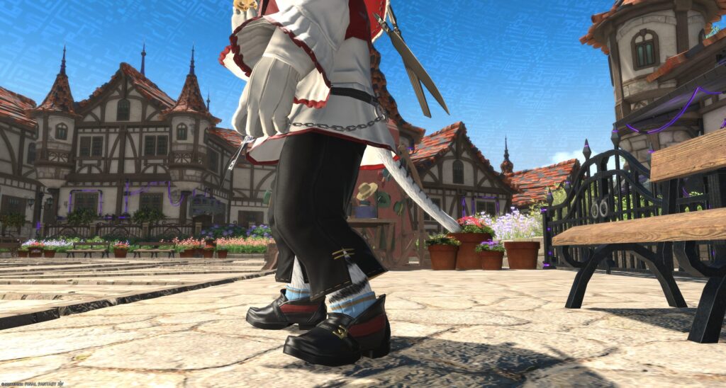 FF14 ロスガル ミラプリ 調理師AF ガリーキングシューズRE 染色2:スカイブルー