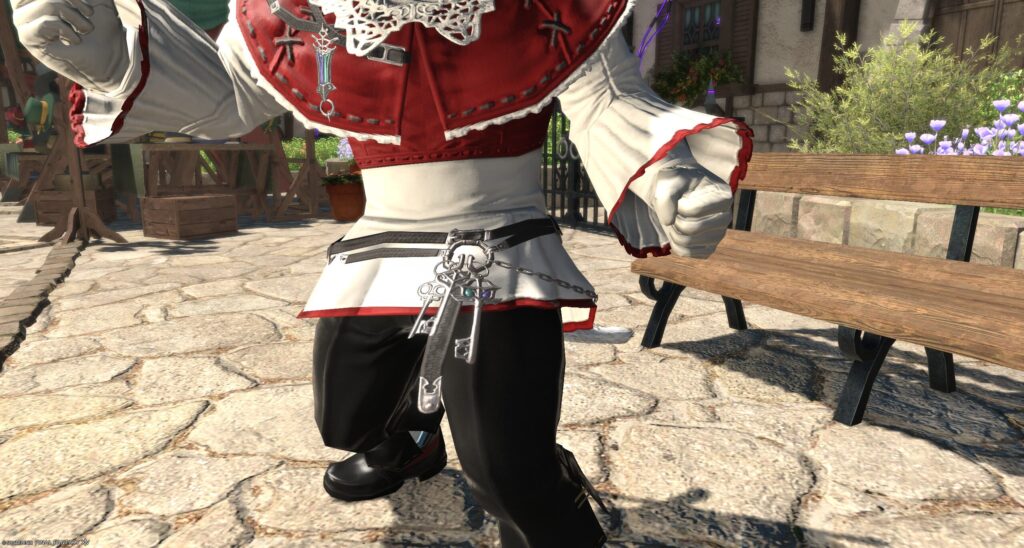 FF14 ロスガル ミラプリ エアルームヒーラーチュニック腰部装飾 染色:ダラガブレッド